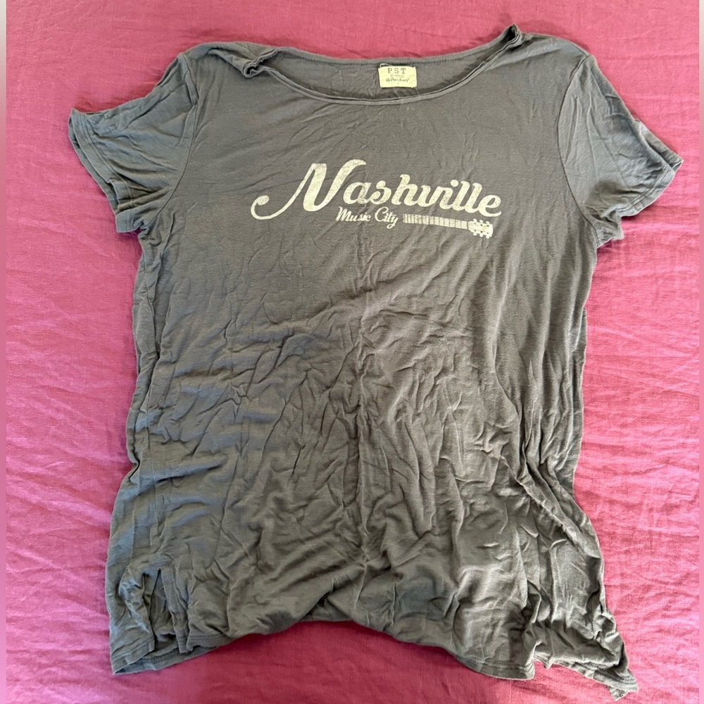 Gray Nashville Music City T-Shirt